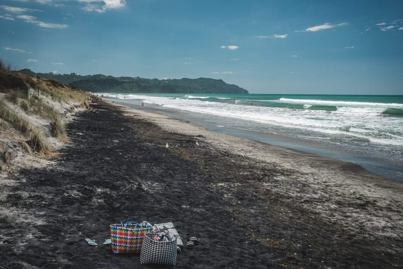 Darbas ir atostogos N. Zelandijoje Naujoji Zelandija, Žilvinas, Monika, work and holiday, darbas ir kelionės, Waihi, Zelandija paplūdimys, Zalandija gamta